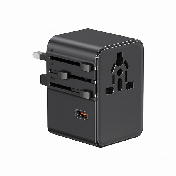 USAMS 70W Three Type-C + Dual USB-A Universal Travel Converter Charger