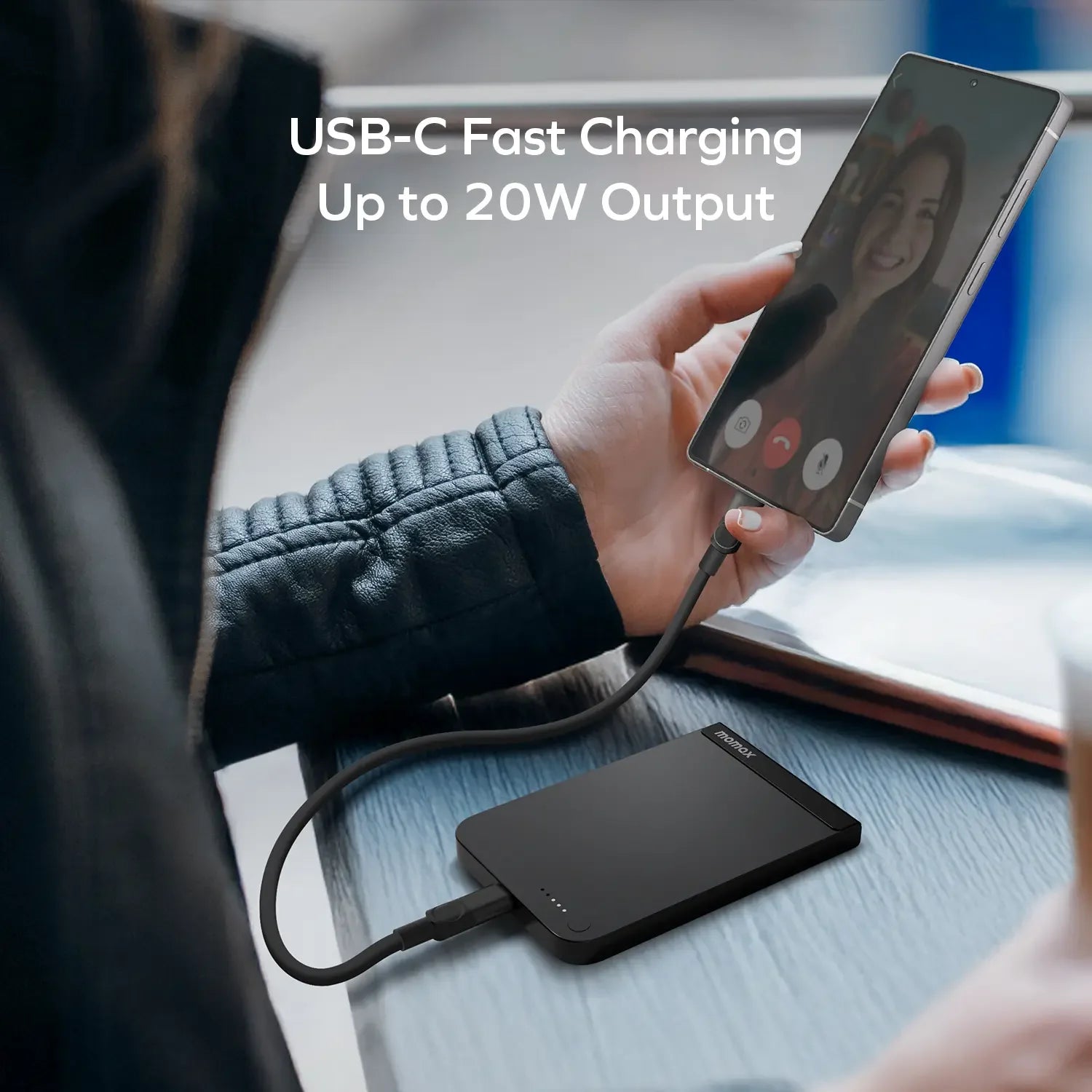 Momax 5000mAh 1-Power S.Pass Magnetic Wireless Power Bank