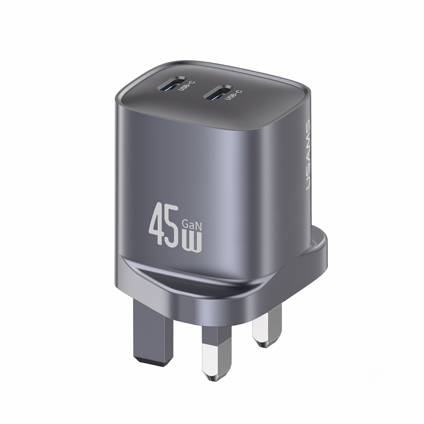 USAMS 45W GaN Fast With Charger Dual C Port