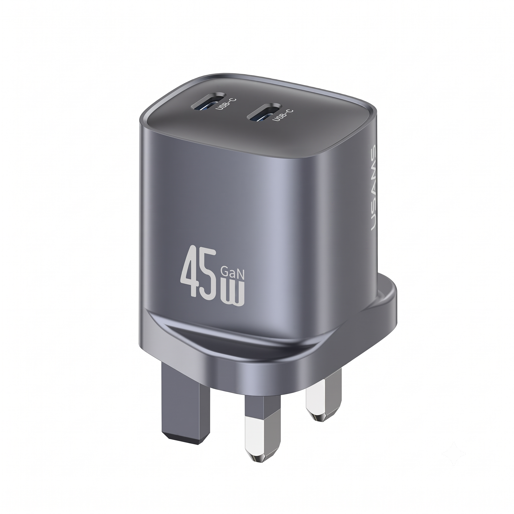 USAMS 45W GaN Fast With Charger Dual C Port