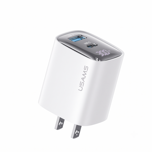 USAMS 30W Digital Display GaN Fast Charger