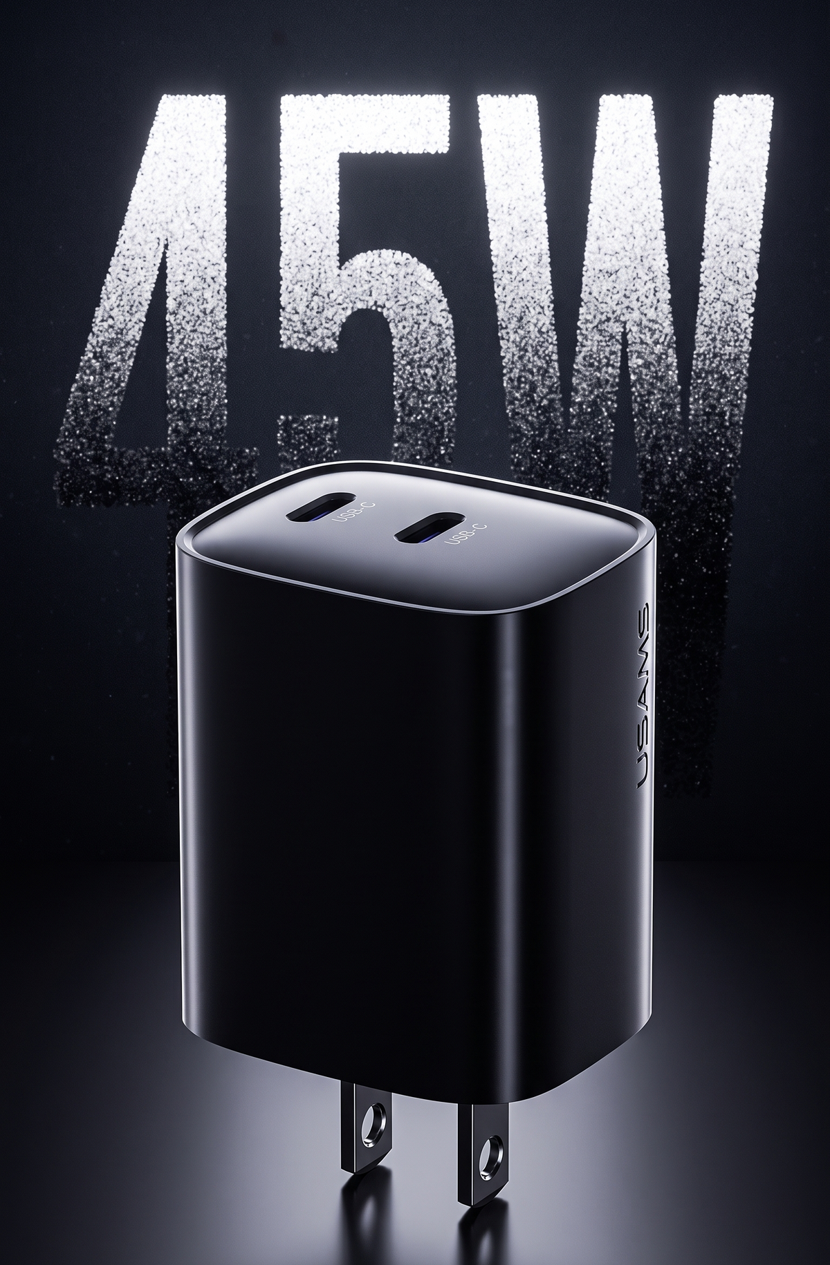 Massive 45W output, zero bulk.